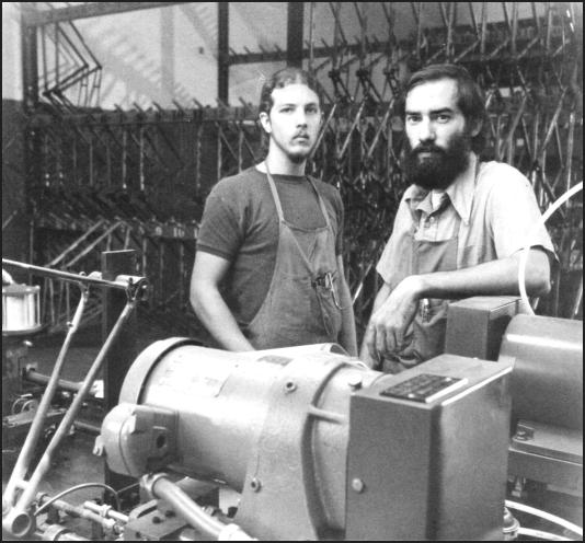 Trek craftsmen Mike Appel (left) and Dick Nolan.jpg